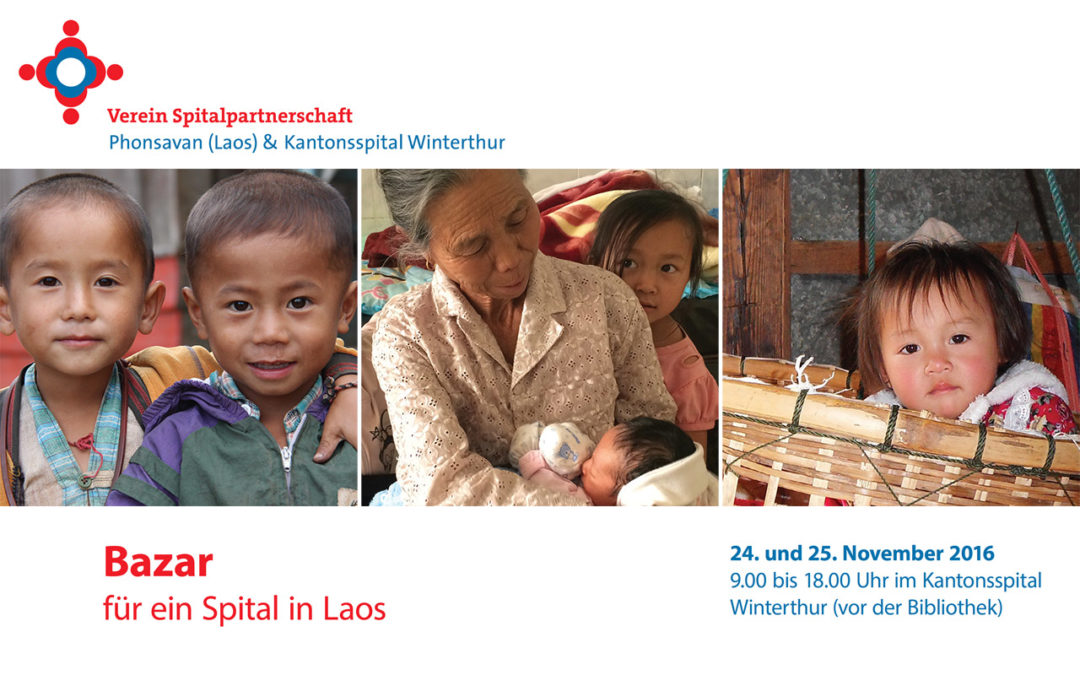 Bazar zugunsten von Laos im Kantonsspital Winterthur